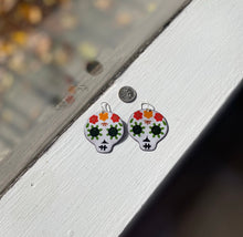 Load image into Gallery viewer, White Sugar Skull Earrings
